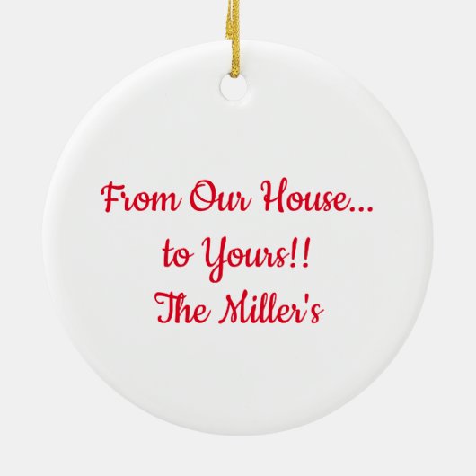 Mr. & Mrs Frosty The Snowman Ceramic Ornament (Achterkant)