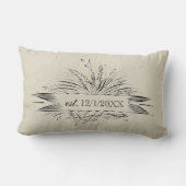 Mr & Mrs. Gevestigd, Antiek geïnspireerd Kussen (Achterkant)