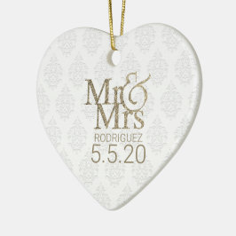 Mr & Mrs Keepomwille Keramisch Ornament