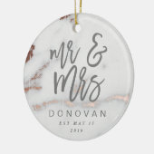 MR & MRS KERAMISCH ORNAMENT (Links)