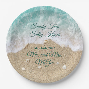 Mr & Mrs McGee 9" Ronde papieren Borden Bordje