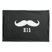 Mr & Mrs Mustache en Lips Wedding Couple Kussensloop (Achterkant-Links)