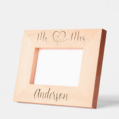 Mr Mrs Naam Wedding Pas getrouwd Gegraveerde Lijstjes (Links)