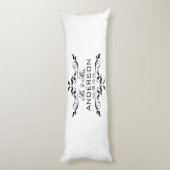 Mr. & Mrs Name Personalized Wedding Date Gift Lichaamskussen (Achterkant (Verticaal))