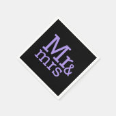 Mr & mrs Paper Napkins Servet (Hoek)