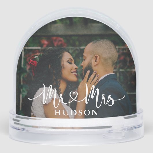 Mr & Mrs Personalized Wedding Photo (Arrière)