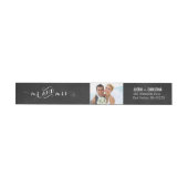 Mr & Mrs Photo Chalkboard Adres Label (Individueel)