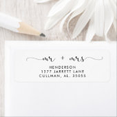 Mr & Mrs Return Address Label (Insitu)