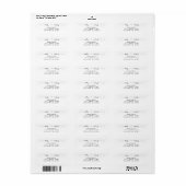 Mr & Mrs Return Address Label (Full Sheet)