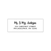 Mr & Mrs Return Address Wedding Self-Inking Stamp Zelfinktende Stempel (Design)