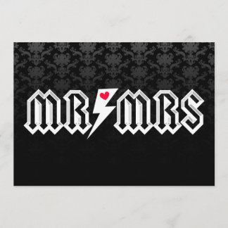 Mr & Mrs Rocker - Aangepast huwelijk of Jubileum Kaart