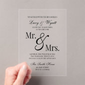 Mr & Mrs Scripty Black & White Faire-part de maria (In situ (ordinateur de poche))