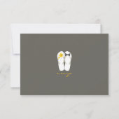 Mr & Mrs Summer Teenslippers Beach Wedding RSVP Ca (Achterkant)