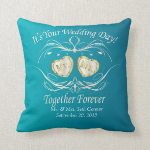 Mr & Mrs Together Forever   Personaliseren Kussen