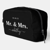 Mr & Mrs Toilettas voor koppel (zwart)