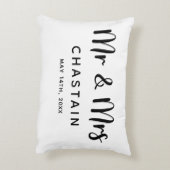  Mr. & Mrs. | Trouwen  Accent Kussen (Achterkant (Verticaal))