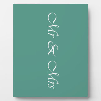 Mr & Mrs Typografie Fotoplaat