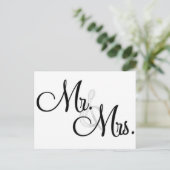 Mr & Mrs Unieke items Briefkaart (Staand voorkant)