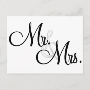 Mr & Mrs Unieke items Briefkaart