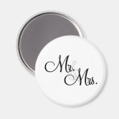 Mr & Mrs Unieke items Magneet (Voorkant / Achterkant)