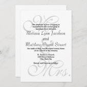 Mr. & Mrs. - Weddenschap Kaart (Voorkant / Achterkant)