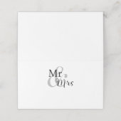 Mr & Mrs Wedding Couple (Buitenkant ongevouwen)