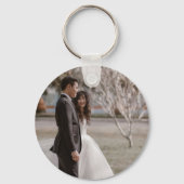 Mr & Mrs Wedding Favor Sleutelhanger Naam/Datum Fo (Achterkant)