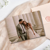 Mr Mrs Wedding Fotocollage Dank u kaart