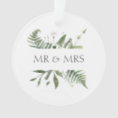 Mr & Mrs Wedding Keepsake Greenery (devant)