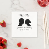 Mr. & Mrs Wedding Napkins Servetten (Insitu)