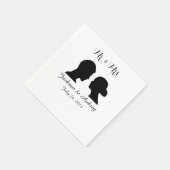 Mr. & Mrs Wedding Napkins Servetten (Hoek)