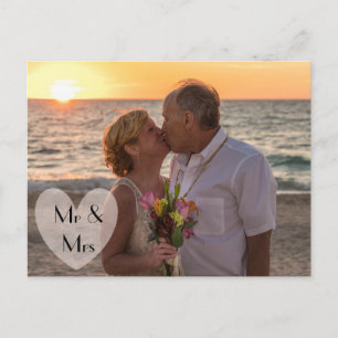 Mr & Mrs Wedding of Elopement Aankondigingen Aankondigingskaart
