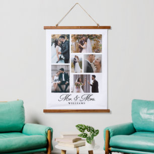 Mr. & Mrs Wedding Photo Keepomwille Hangend Wandkleed