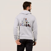 MR NIEUW-SCHOOL HOODED JACKET HOODIE (Achterkant volledig)
