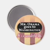 Mr Obama gaat naar Washington Magneet (Voorkant / Achterkant)