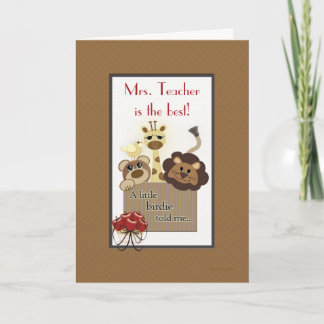 Mr of Mrs Teacher Sjabloon