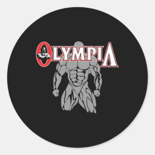 Mr Olympia Voor Mannen Vrouwen Fitness Bodybuildin Ronde Sticker