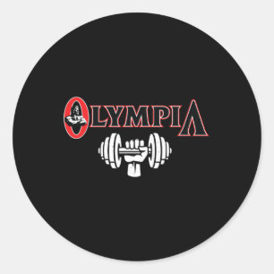Mr Olympia Voor Mannen Vrouwen Fitness Bodybuildin Ronde Sticker