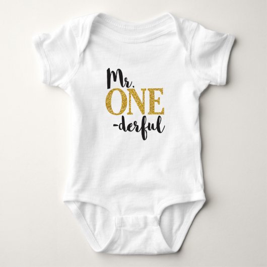 Mr ONEderful Baby Jersey Bodysuit (Voorkant)
