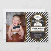 Mr ONEderful Birthday Invitation avec photo (Devant)