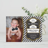 Mr ONEderful Birthday Invitation avec photo (Debout devant)