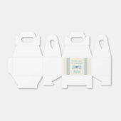 Mr. Onederful blauw en grijs boog stropdas Bedankdoosjes (Uitgevouwen)