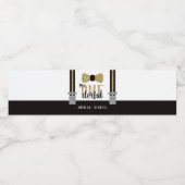 Mr. ONEderful Flessenwikkelaar met Bow-Stropdas Waterfles Etiket (Enkel label)