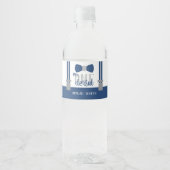 Mr. ONEderful Flessenwikkelaar met Bow-Stropdas Waterfles Etiket (Voorkant)