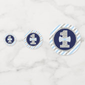 Mr. ONEderful Table Confetti in Navy Blue & Silver (Voorkanten)