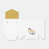 Mr. ONEderful Tent Favor Box Bedankdoosjes (Uitgevouwen)