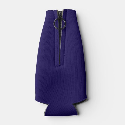 Mr Pas getrouwd Custom Text Blue Bottle Cooler (Achterkant)