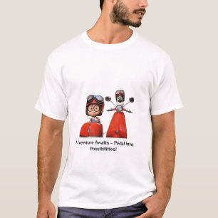 Mr. Peabody & Sherman Fietsen naar school – Fun Ad T-shirt