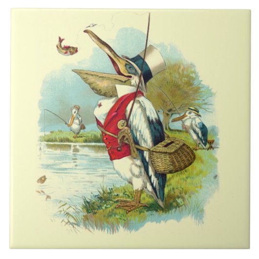 MR PELICAN VIST, room Tegeltje (Voorkant)