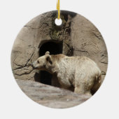 Mr Polar Beer Orniment Keramisch Ornament (Achterkant)